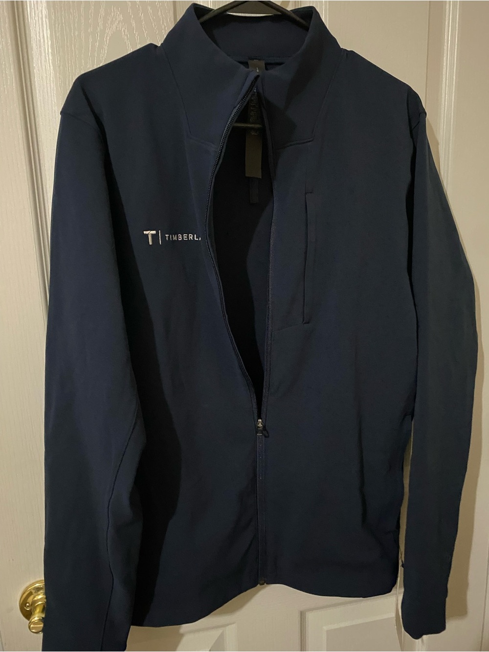 Lululemon Size XL Sojourn Jacket True Navy Blue Full Zip Timberlane LOGO NWT